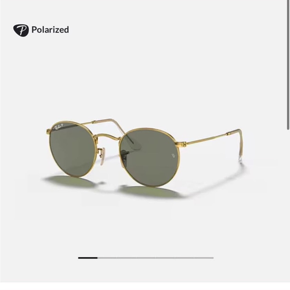 Ray-Ban Gold Frame Polarized Sunglasses